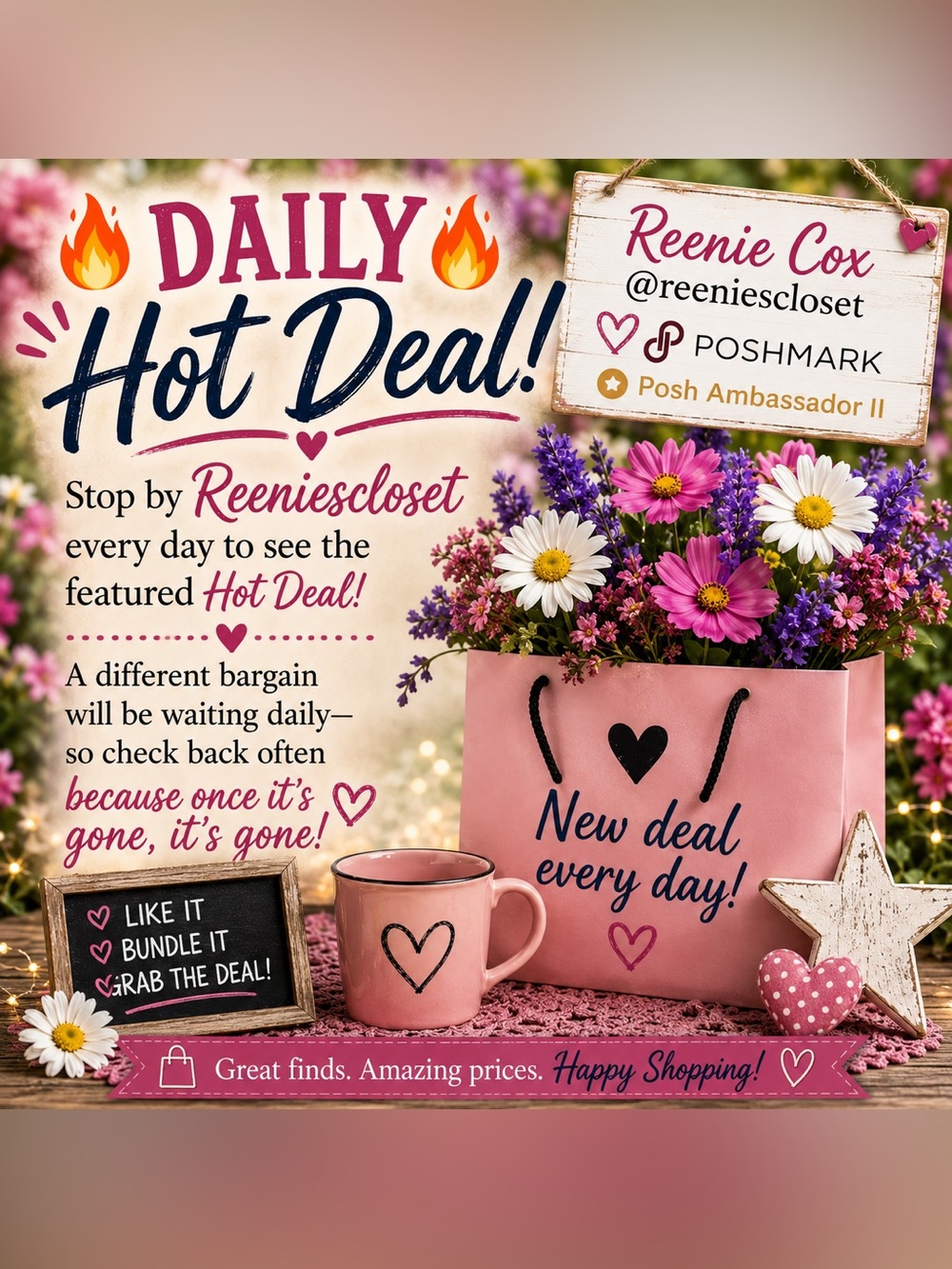 🛍️ Welcome to Reeniescloset!
✨  • Posh Ambassador II • New Finds Added Daily! ✨